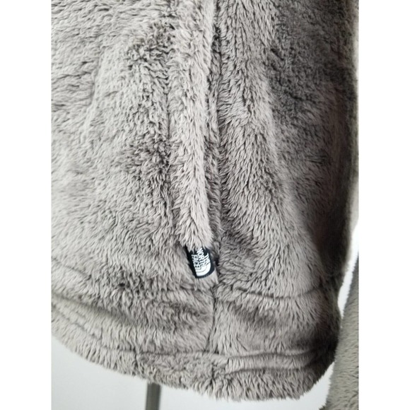 The North Face Fleece‎ Jacket 1/4 Zip Pullover Womens Medium Brown Fuzzy Soft - Picture 4 of 6